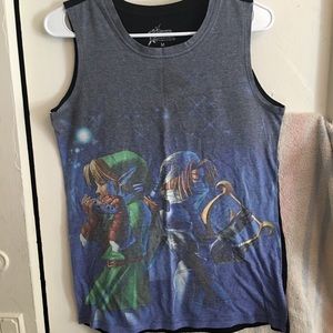 Legend of Zelda Muscle Tank Link & Sheik Size M